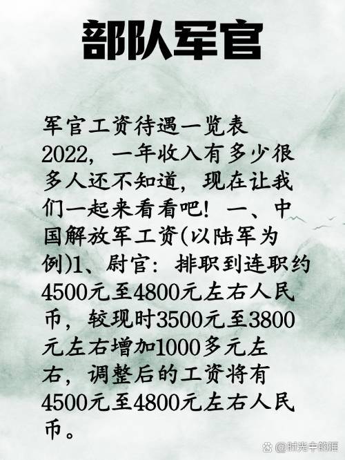 军官涨薪最新动态，自信与成就感的源泉
